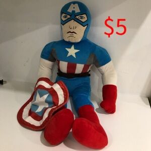 Large Captain America Plush